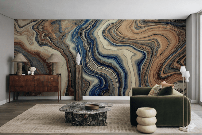 Wavy Terracotta Tides