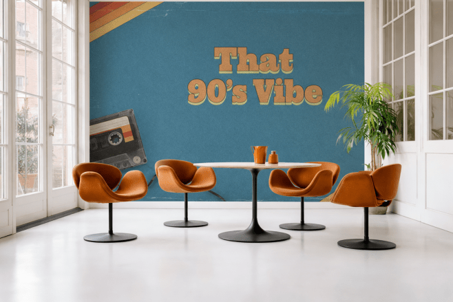 Vibrant Retro Tapestry