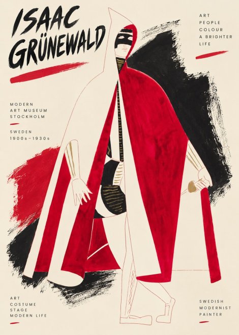 Isaac Grünewald Costume Design I No3 - Plakat