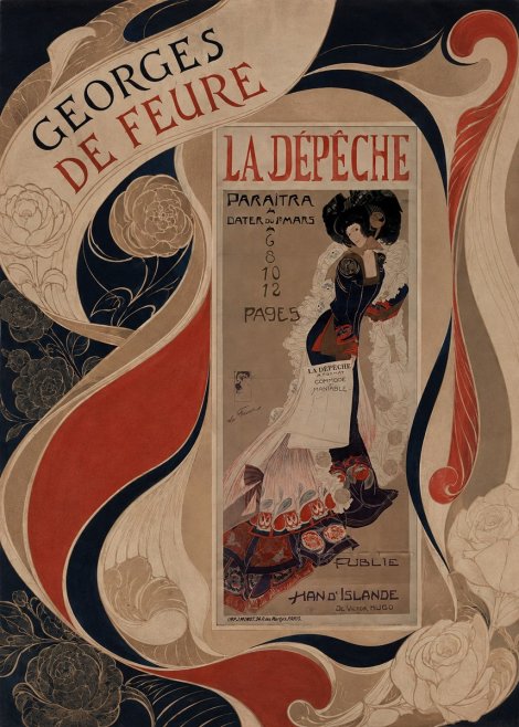 Georges de Feure La Dépêche I No5 - Plakat