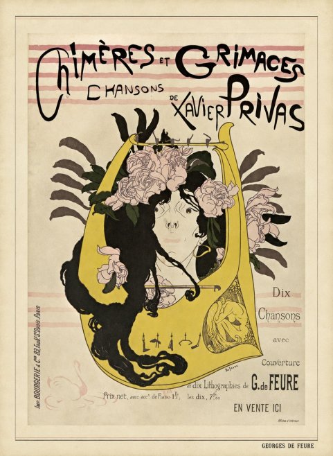 Georges de Feure Chimères Et Grimaces No5 - Plakat