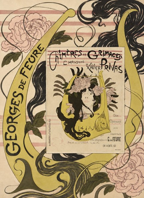 Georges de Feure Chimères Et Grimaces No6 - Plakat