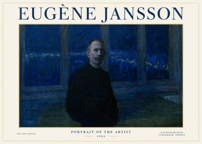Eugène Jansson Portrait of the Artist I No1 - Plakat