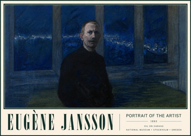 Eugène Jansson Portrait of the Artist I No3 - Plakat