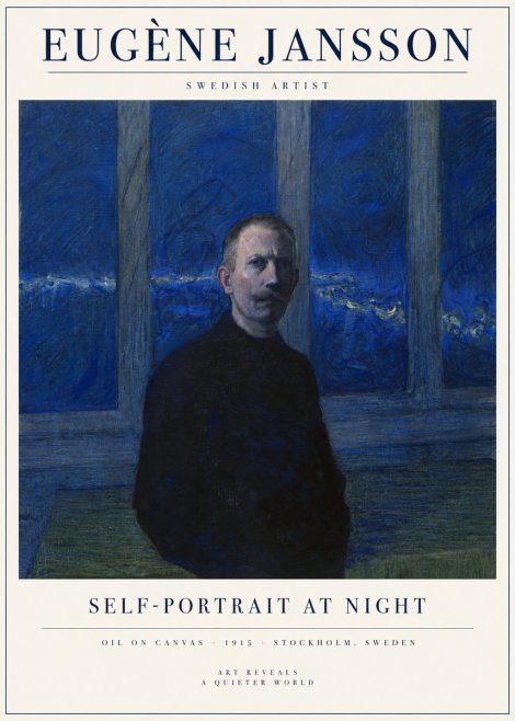 Eugène Jansson Portrait of the Artist I No5 - Plakat