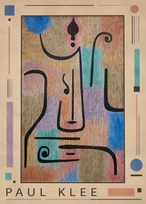 Paul Klee Mask of the Heart No1 - Plakat