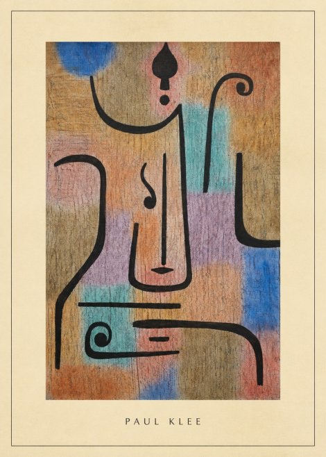 Paul Klee Mask of the Heart No3 - Plakat