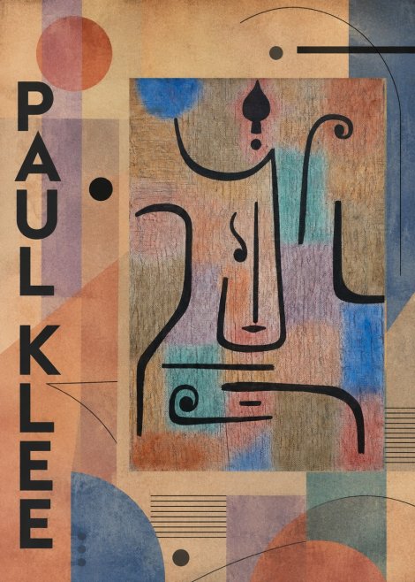 Paul Klee Mask of the Heart No6 - Plakat