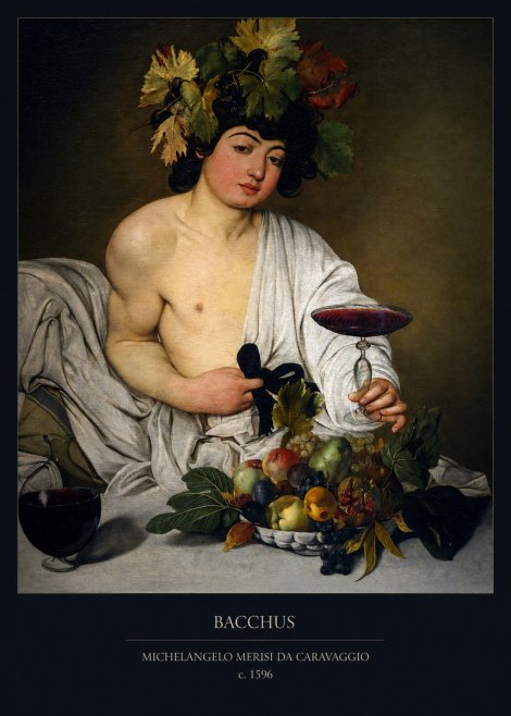 Michelangelo Merisi da Caravaggio Bacchus I No6 - Plakat