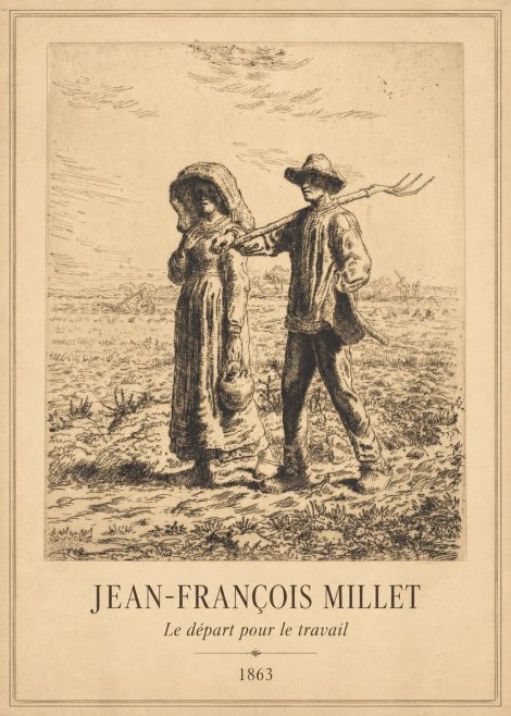 Jean-François Millet Le Départ Pour Le Travail I No1 - Plakat