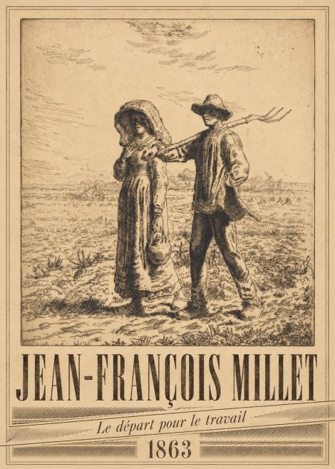 Jean-François Millet Le Départ Pour Le Travail I No5 - Plakat