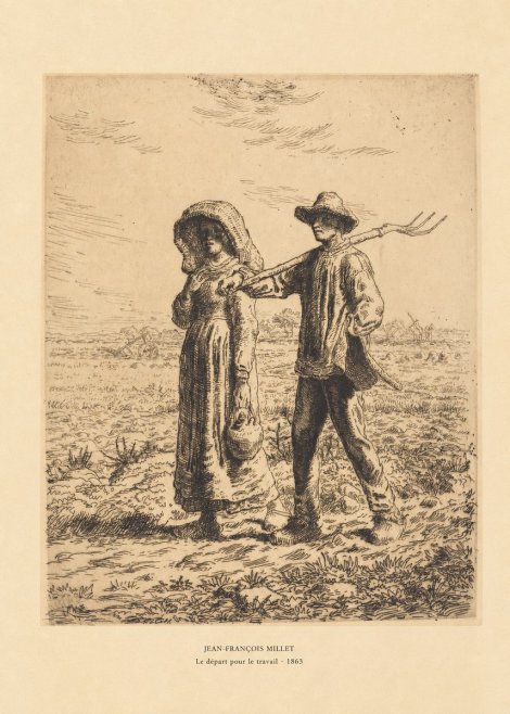 Jean-François Millet Le Départ Pour Le Travail I No6 - Plakat