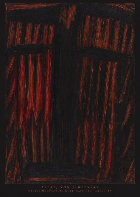Alexej von Jawlensky Grosse Meditation: Herr, Lass Mich Erglühen No6 - Plakat