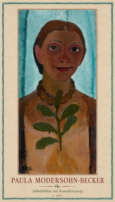Paula Modersohn-Becker Selbstbildnis Mit Kamelienzweig No1 - Plakat