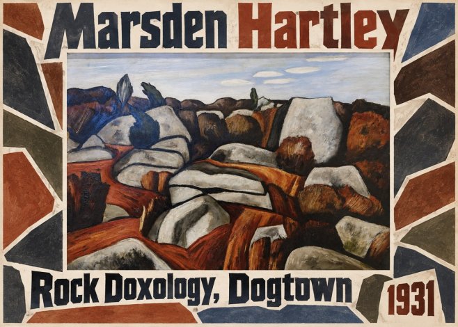 Marsden Hartley Rock Doxology, Dogtown No1 - Plakat