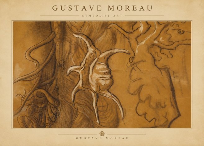 Gustave Moreau Mystical Shell Study No5 - Plakat