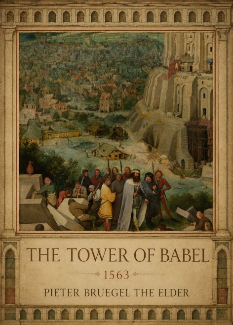 Pieter Bruegel The Tower of Babel I No1 - Plakat