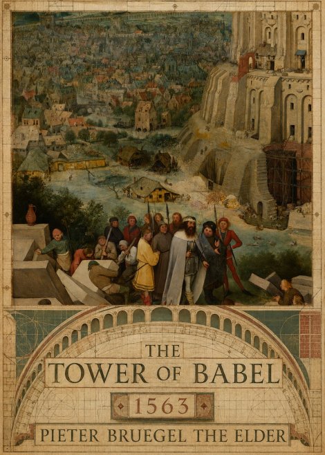 Pieter Bruegel The Tower of Babel I No2 - Plakat