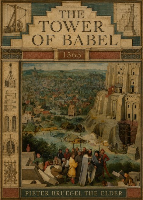 Pieter Bruegel The Tower of Babel I No3 - Plakat