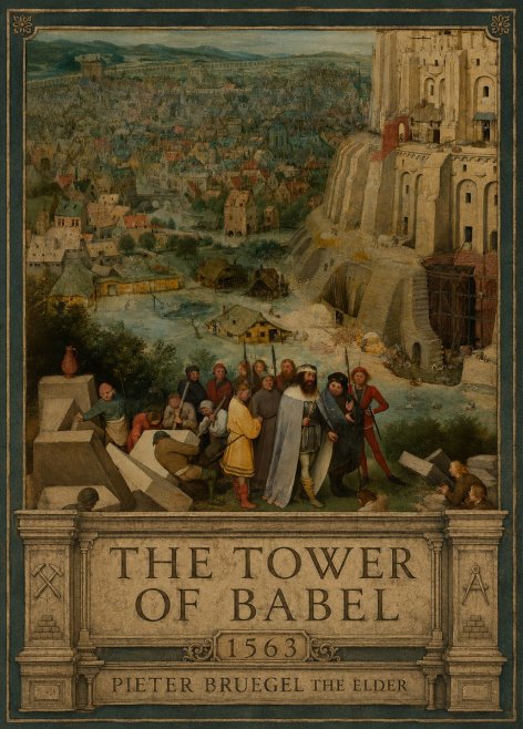 Pieter Bruegel The Tower of Babel I No6 - Plakat