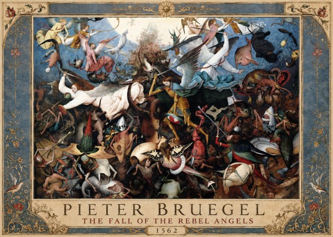 Pieter Bruegel The Fall of the Rebel Angels I No1 - Plakat