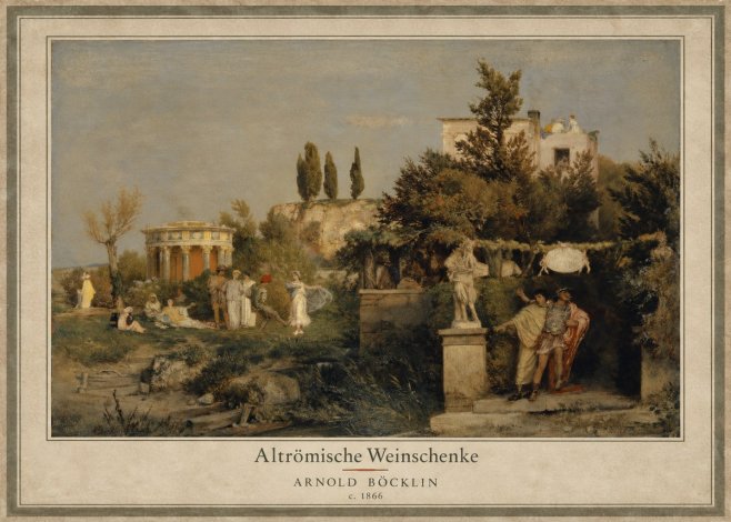 Arnold Böcklin Altrömische Weinschenke No3 - Plakat