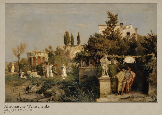 Arnold Böcklin Altrömische Weinschenke No4 - Plakat