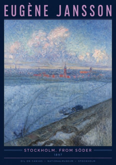 Eugène Jansson Stockholm. from Söder No3 - Plakat