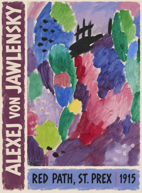 Alexej von Jawlensky Red Path, St. Prex I No3 - Plakat