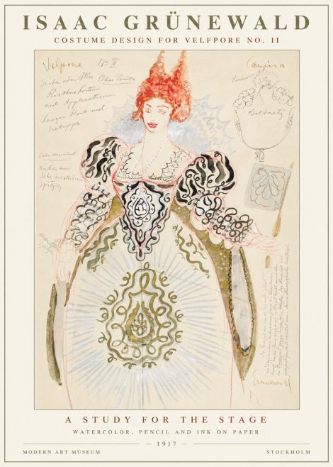 Isaac Grünewald Volpone No Ii No5 - Plakat