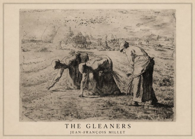 Jean-François Millet The Gleaners No1 - Plakat