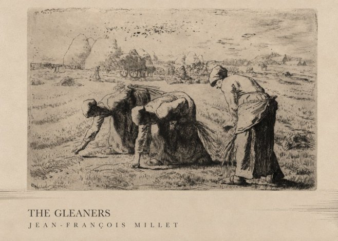 Jean-François Millet The Gleaners No3 - Plakat