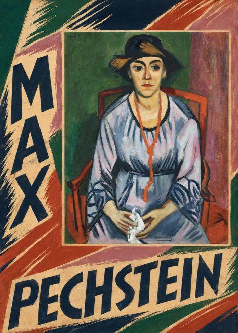 Max Pechstein Seated Woman with Hat No6 - Plakat