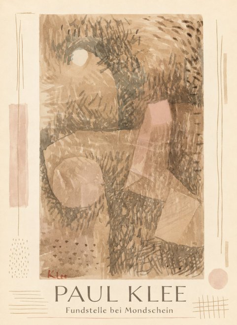 Paul Klee Fundstelle Bei Mondschein No1 - Plakat