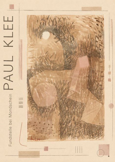 Paul Klee Fundstelle Bei Mondschein No2 - Plakat
