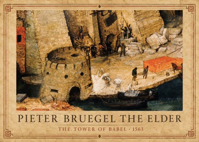 Pieter Bruegel The Tower of Babel II No1 - Plakat