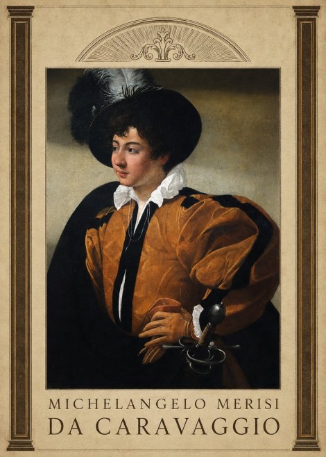 Michelangelo Merisi da Caravaggio Young Man with a Plumed Hat No5 - Plakat
