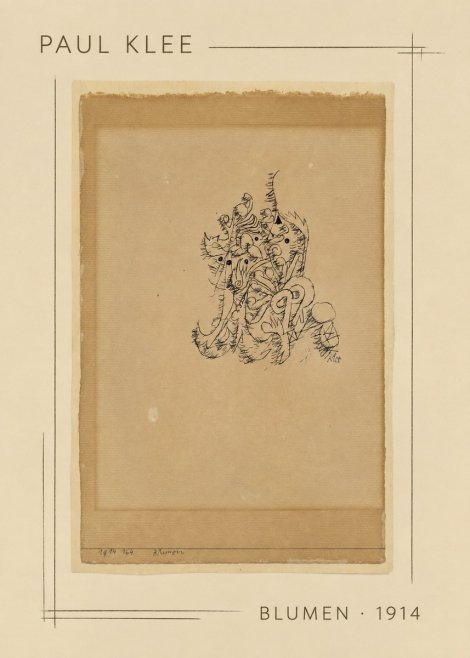 Paul Klee Blumen I No2 - Plakat
