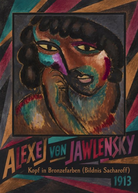 Alexej von Jawlensky Kopf in Bronzefarben (Bildnis Sacharoff) No5 - Plakat