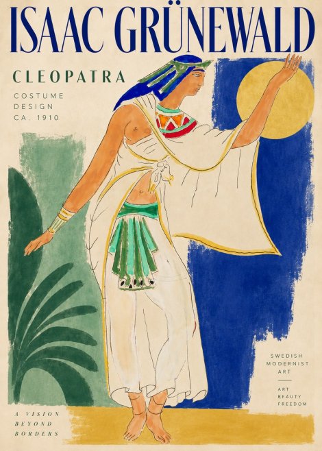 Isaac Grünewald Cleopatra - Costume Design No3 - Plakat
