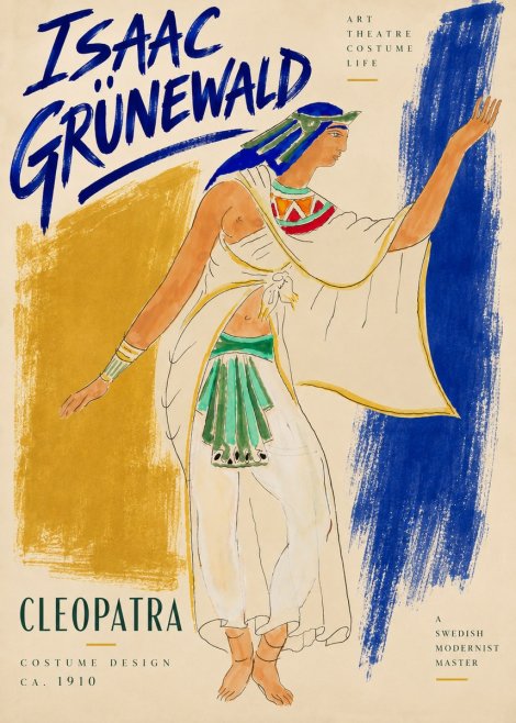 Isaac Grünewald Cleopatra - Costume Design No5 - Plakat