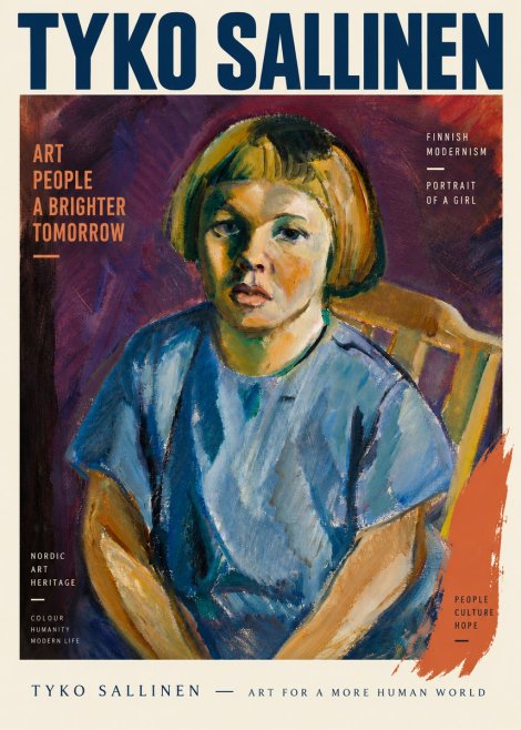 Tyko Sallinen Portrait of a Girl I No5 - Plakat