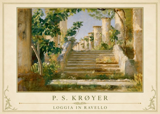 P.S. Krøyer Loggia in Ravello No1 - Plakat