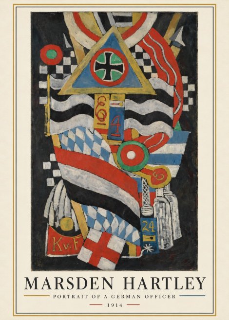 Marsden Hartley Portrait of a German Officer I No3 - Plakat