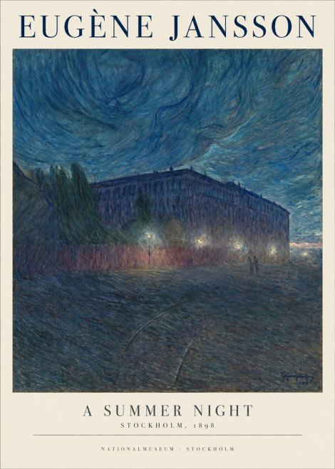 Eugène Jansson Night Effect No2 - Plakat