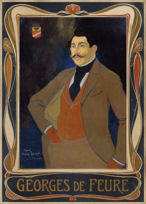 Georges de Feure Portrait De Paul Adam No2 - Plakat