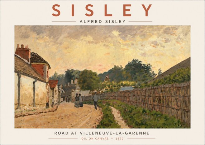Sisley Road at Villeneuve-la-garenne No4 - Plakat