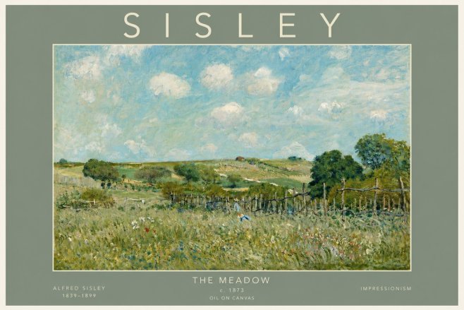 Sisley The Meadow No4 - Plakat