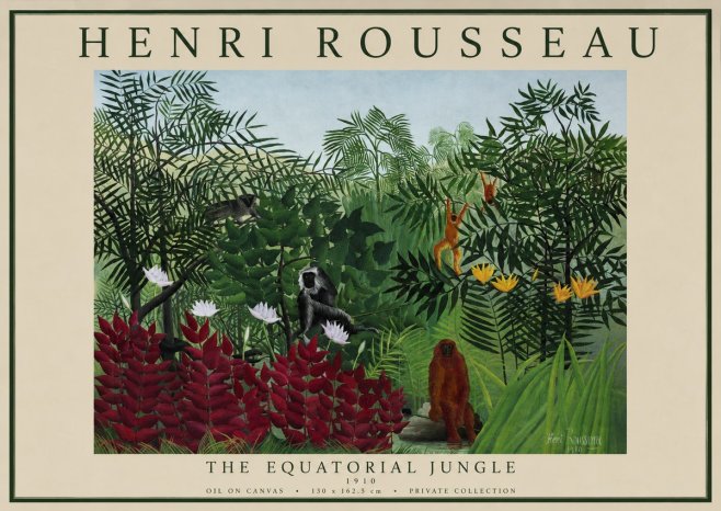 Rousseau The Equatorial Jungle II No1 - Plakat