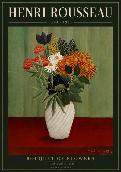Rousseau Bouquet of Flowers No6 - Plakat